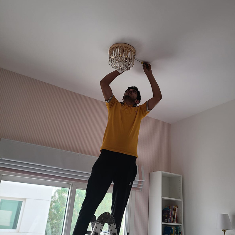 Chandelier Hanging Installation